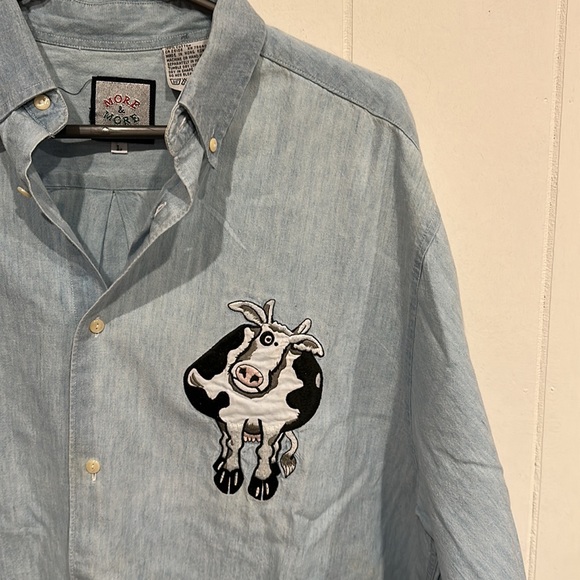 Vintage Cow Button Down Shirt - Picture 8 of 13
